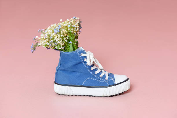 The Art of the Upcycled Denim and Vegan Sneaker Ensemble